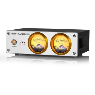 Douk Audio VU22 Duales analoges VU Meter Display DB Panel Musikspektrum MIC und LINE Schallpegelmesser Audio Indicator