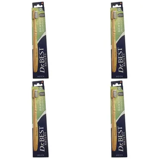 Dr. Best Zahnbürste 4 x Dr.Best Zahnbürste Bambus Interdental Weich Nature