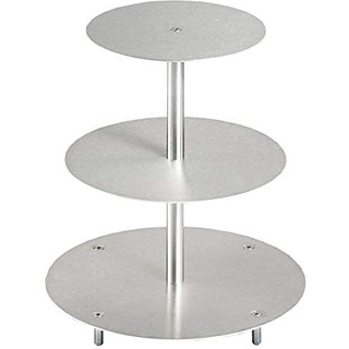 Tortenständer Rund Tortenetagere Aluminium 3 Etagen, Hochzeitstortenständer Ø 20 26 32 cm Etagere