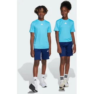 Adidas Train Essentials 3-Streifen Kids T-Shirt-Set - Bright cyan/white - White - 140