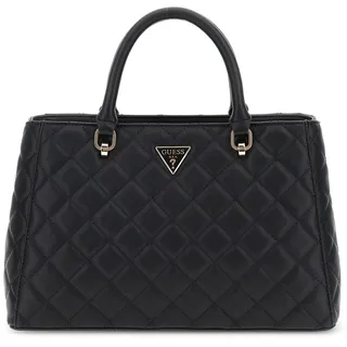 GUESS Handtasche Eco Carly Girlfriend Satchel Black