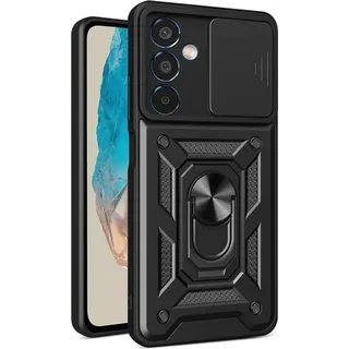 Techsuit Camshield Back Cover Hülle für Samsung Galaxy M35 - Schwarz - Schwarz