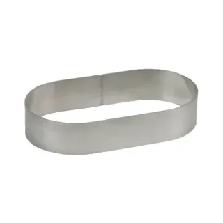 Schneider Tortenring, oval Backring aus Reinaluminium für Quarkstollen, Materialstärke: 2/235