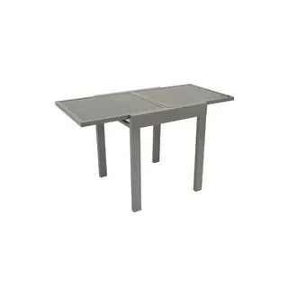 FRG Balkonausziehtisch 65x130x65cm Aluminium mit Glas