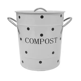 Isabelle Rose Biomülleimer Komposteimer für die Küche Isabelle Rose 3L Fassungsvermögen grau