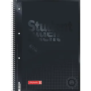 Brunnen Collegeblock 1067928190 DIN A4 kariert onyx