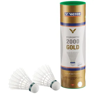 Victor Badmintonball Shuttle 2000 gold/Weiß/Grün