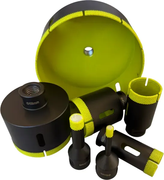 3D-Line-Up Diamantbohrkronen GREEN MAMBA *NEUHEIT* | Ø 68 mm