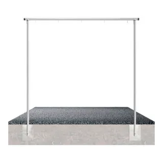 Schake Wäschetrockengerüst Ø60mm, Querstange 3,00m, ohne Haken