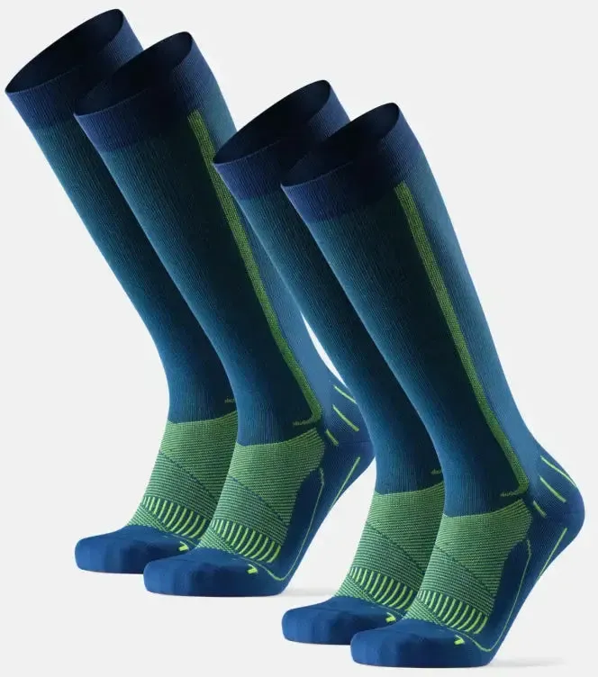 PERFORM KOMPRESSIONSSTRÜMPFE - 2-Pack - Blau/Gelb - 43-47