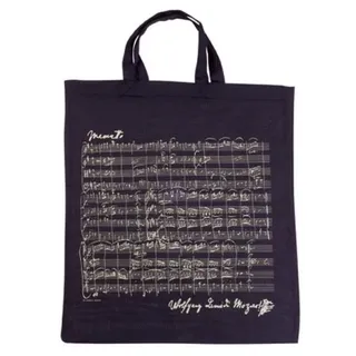 Totebag Mozart schwarz