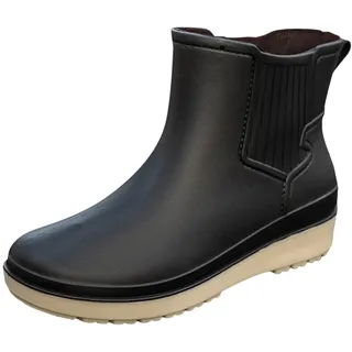 Gummistiefel für Damen Atmungsaktiv Regenstiefel Wasserdicht Damenschuhe Bequem Gartenschuhe Gummistiefeletten Stiefeletten Boots im Freien Thermo Schnee Schlupfstiefel - 41 EU