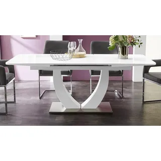PROCOM Esstisch weiß Hochglanz B/H/T: ca. 160x76x90 cm - weiß