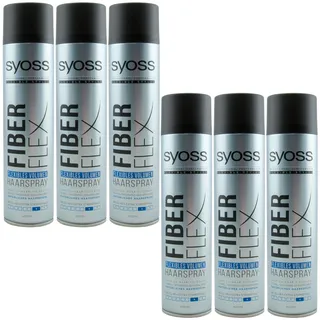 Syoss Fiber Flex Haarspray x 400 ml flexible Styles Haltegrad 4