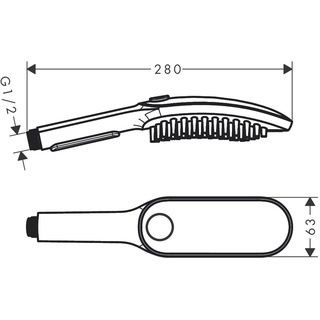 Hansgrohe DogShower Hundebrause 3jet 26640700,