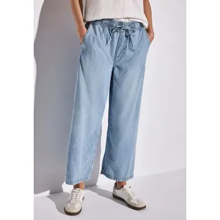 STREET ONE Damen A378564 Wide Leg Jeans, Light Blue Clean, 30
