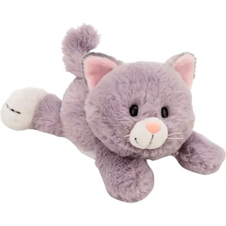 NICI Kuscheltier Katze grau 20 cm liegend grau