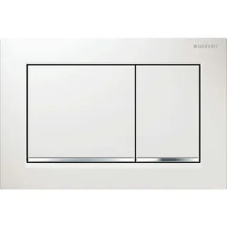 Geberit Omega30 Betätigungsplatte weiß/hochglanz-verchromt  115.080.KJ.1
