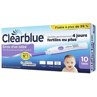 Clearblue Schwangerschaftstest Digitaler Teststreifen, 10-tlg.