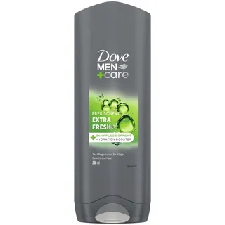 Dove Men+Care 3-in-1 Duschgel Extra Fresh Duschbad für Körper, Gesicht und Haar mit 24 Stunden Pflege Effekt 6x 250 ml