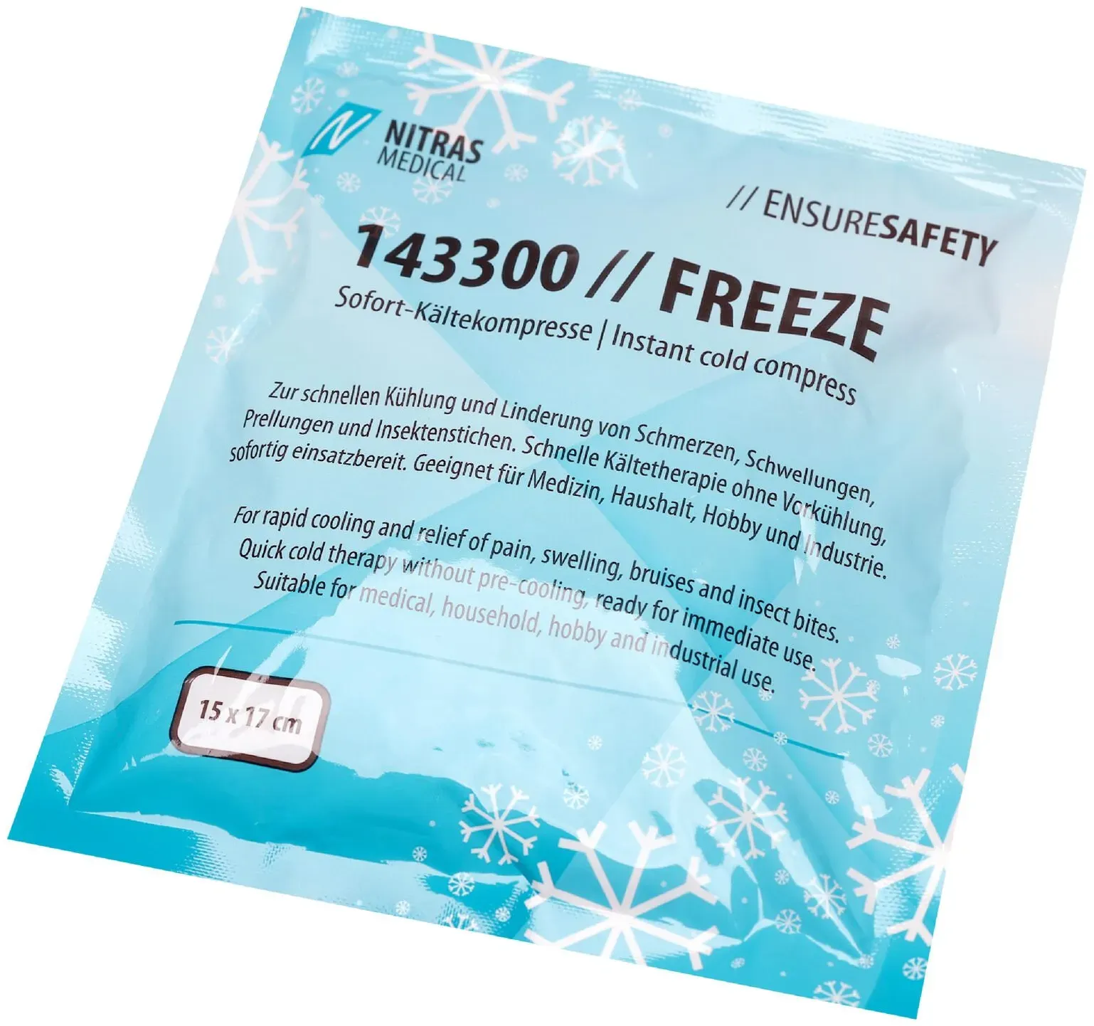 NITRAS MEDICAL Kühlpad FREEZE 15,0 x 17,0 cm, blau