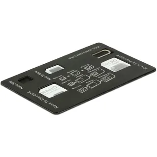 DeLock 20650 SIM Karten Adapterset 4 in 1 - Adapterkit für SIM-Karte für Handy