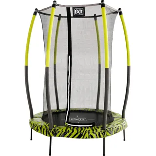 Trampolin 140 cm inkl. Sicherheitsnetz schwarz/grün