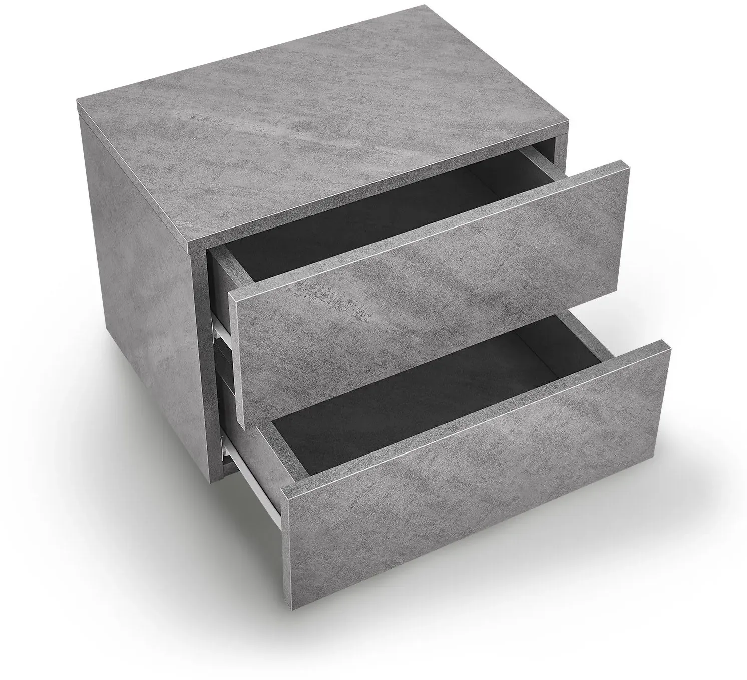 Wandschrank Nachttisch hängend - Betonoptik