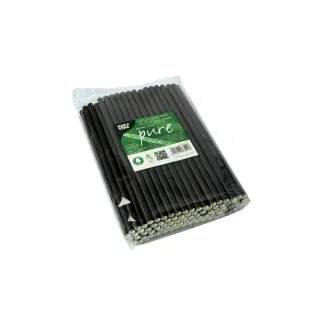 Papstar Strohhalme 21 cm 100 St. Schwarz