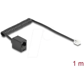 DeLock 88720 Telefonkabel / RJ11 Stecker / RJ45 Buchse, 1 m