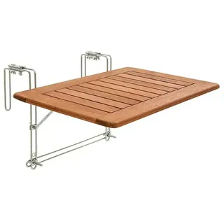 Sunfun Balkontisch  (L x B x H: 40 x 60 x 1,5 cm, Akazie, Natur, Klappbar)