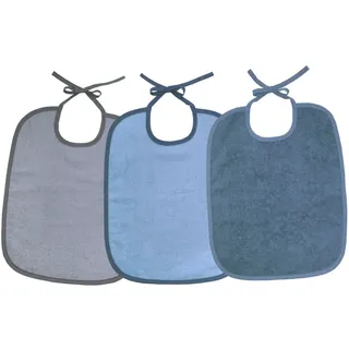 Wörner »Bindelätzchen 3er Pack 32x40 cm«, - Stahlblau-Grau
