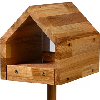 Luxus-Vogelhaus "Bauhaus I", Eiche Natur