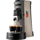 PHILIPS SENSEO® CSA240/30 Select mit Kaffeestärkewahl und Memo-Funktion, 0.9L Wassertank, Padmaschine, Beige/Kaschmirgrau
