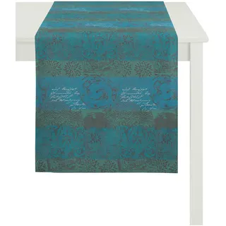 Apelt Tischläufer Basic 3042 48x135 cm | türkis - blau
