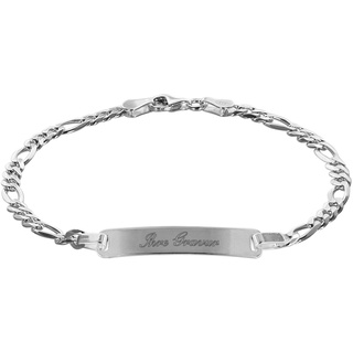 trendor 88650-19 Gravur-Armband für Junge Leute 925 Sterlingsilber Länge 19 cm