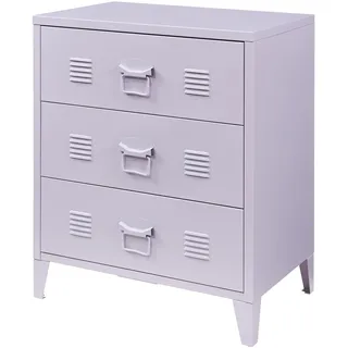 [en.casa] Hämeenlinna Schubladenschrank 60 x 40 x 72 cm Lila