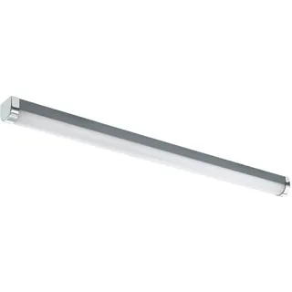 EGLO LED Spiegelleuchte Tragacete 1 - Wandlampe Aus Kunststoff, Metall - Badezimmer Lampe in Silber, Weiß, Chrom - Feuchtraumleuchte Neutralweiß, IP 44, L: 77 cm