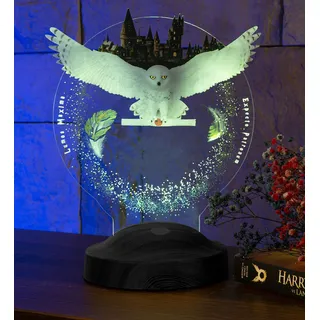 Sentidos 3D Led-Nachtlicht Geschenke Lampe Jungen Kind Kinder Geburtstagsgeschenke Schreibtischlampe Schlafzimmer Taufgeschenk (Hedwig)