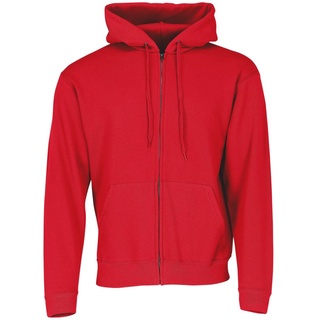 FRUIT OF THE LOOM Classic Hooded Sweat Jacket - rot,