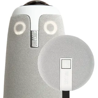 Owl Labs Meeting Owl 3 & Expansion Mic – 360° Video & Audio in 1080p HD, Autofokus, Kompatibel mit Zoom, GoToMeeting, Google Meet & mehr