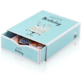 Bilderbox mit 10 Fotos im Design "Happy Birthday"