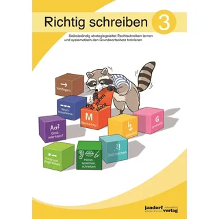 Richtig schreiben 3: Selbstständig strategiegeleitet Rechtschreiben lernen und systematisch den Grundwortschatz trainieren