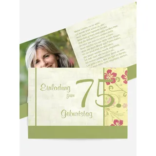 Einladung zum Geburtstag selbst gestalten mit Spruch und Fotos im Onlinedesigner bei Meine-Kartenmanufaktur.de