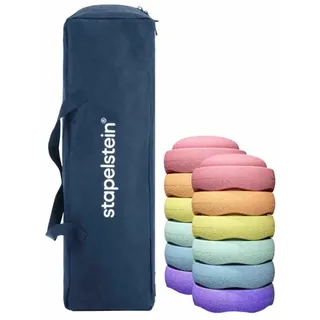 Stapelstein® Gruppen-Sets -  6x Stapelstein® Original rainbow classic & 6x Stapelstein® Rainbow pastel +Tasche