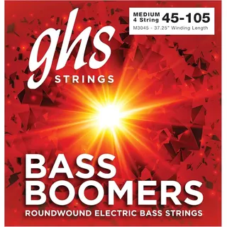 ghs Bass Boomers - M3045 - Bass String Set, 4-String, Medium, Winding Length 18-50