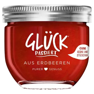 Glück Passiert Erdbeere, 230g