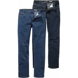 Arizona Stretch-Jeans John, (Packung, 2% tlg.), Straight Fit 58, N + U Gr. blau Herren, Jeans,