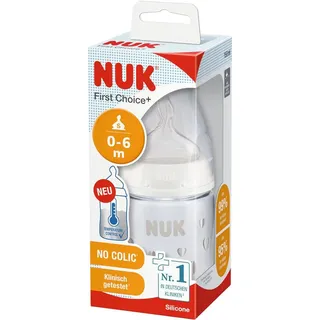 NUK Mappa FC+ PA Flasche mit Temperature Control mit Silikon Sauger, 150 ml, Größe 1 (S)