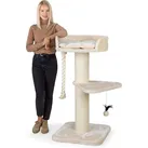 HAPPYPET Kratzbaum Grosse Katzen Stabil 'Felix' - Katzenbaum, 120 cm Creme
